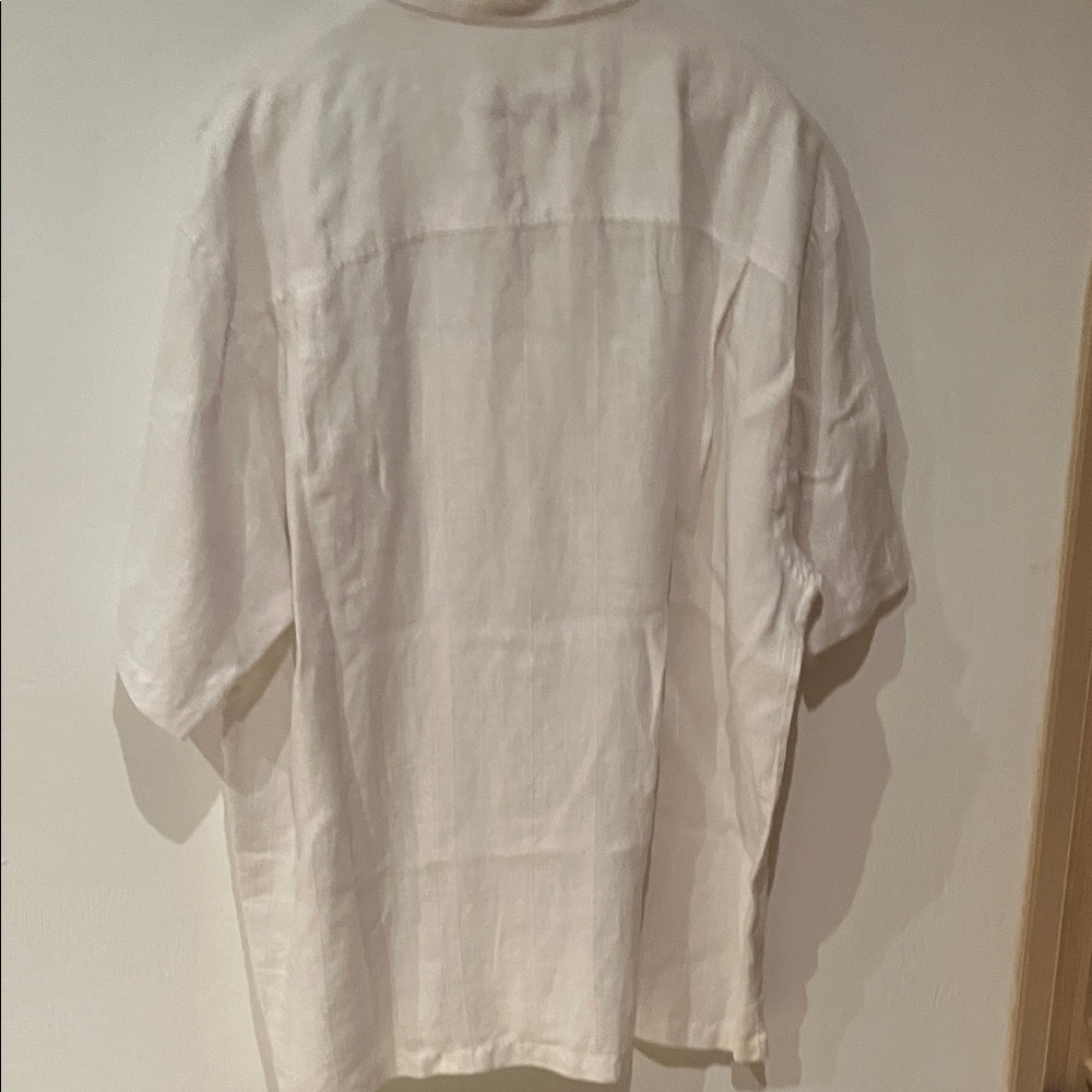 Tommy Bahama White Lighthouse Short Sleeve Button-Up Shirt Size XL - Picture 4 of 4